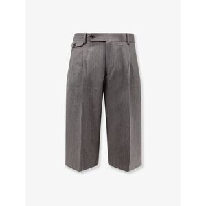 Tonywack Men Wool Blend Bermuda Shorts With Frontal Princes